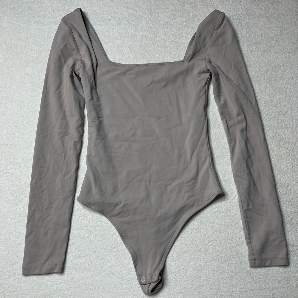Babaton Taupe Long Sleeve Top